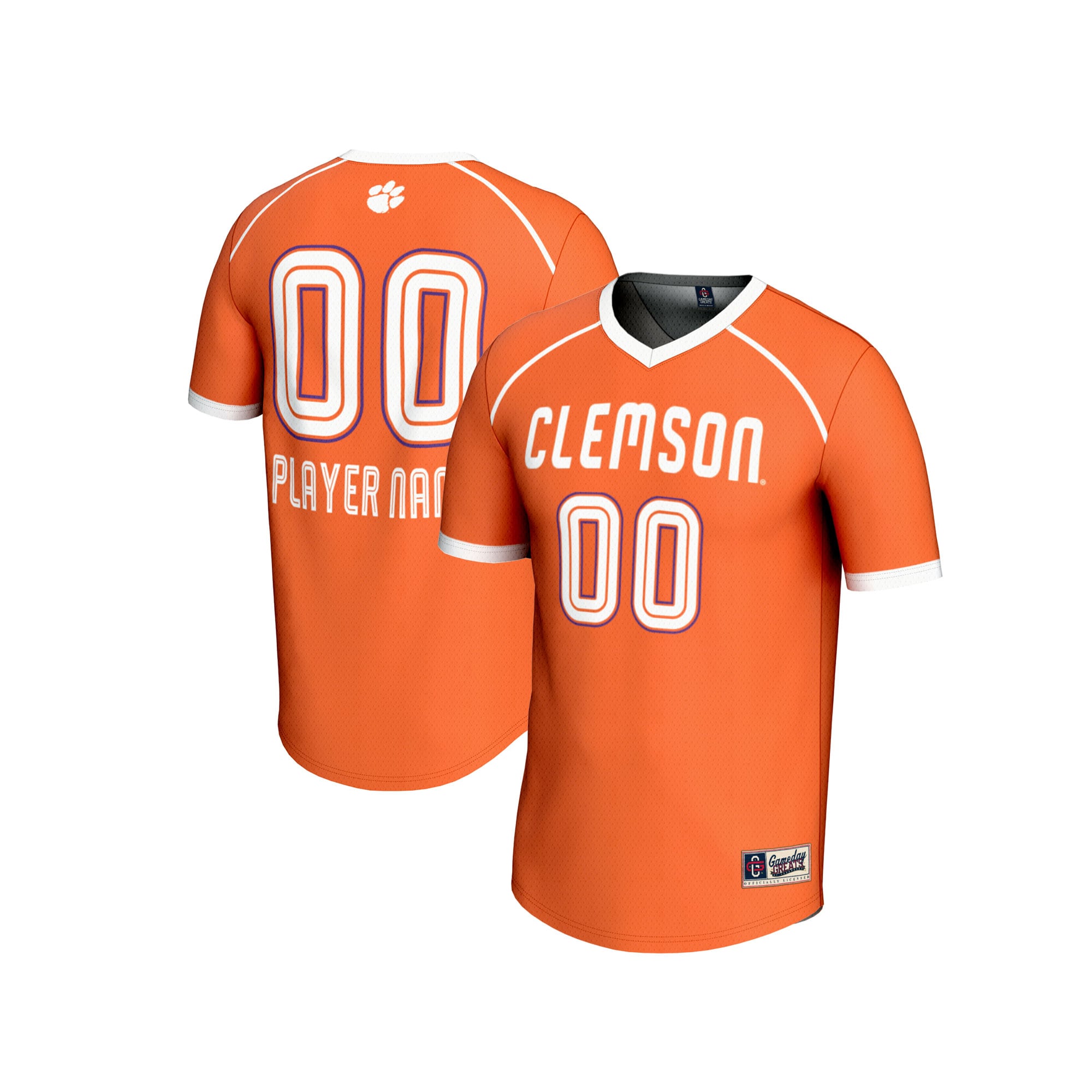 [NJP] Clemson Tigers GameDay Greats Youth NIL Pick-A-Player Women's Lacrosse Lightweight Jersey - Orange