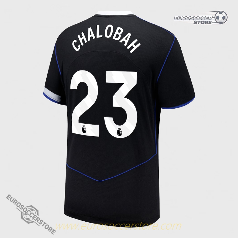 Third Jersey of Chelsea Featuring CHALOBAH #23 for the 25-26 Season
