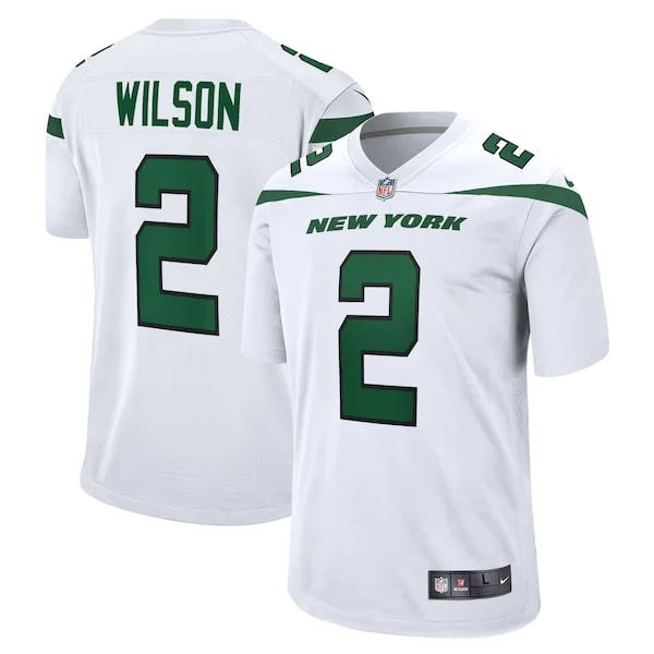 None Zach Wilson Game Jersey - White | NFL Player Jersey | NFL Footbal