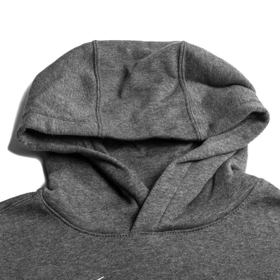 Norway Hoodie Fleece Park 20 - Charcoal Heather/White Kids