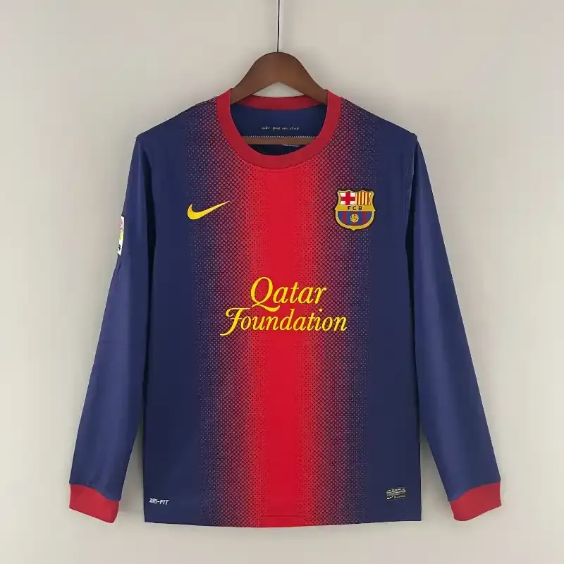 Cheap 2012-2013 Long Sleeve Barcelona Jersey retro kit