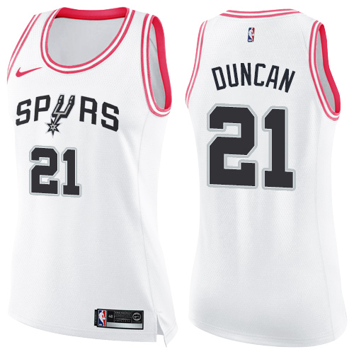 Elite SA Spurs NBA Swingman Jersey #21 Tim Duncan 2024 Icon - White