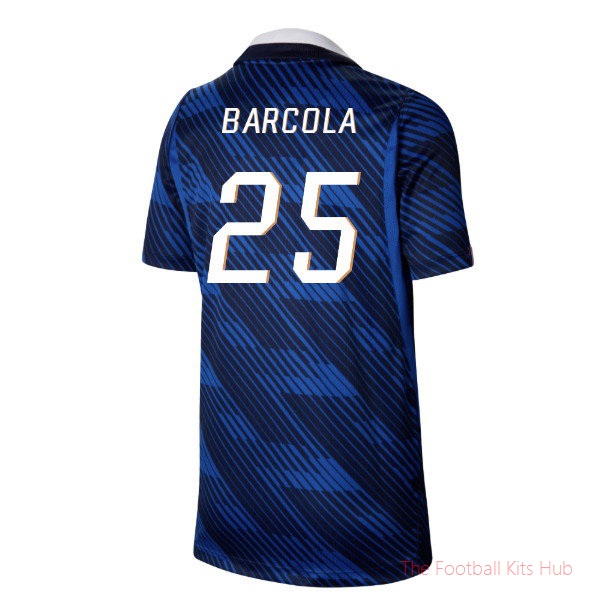2026-2027 France Home Shirt (Kids) (Barcola 25)