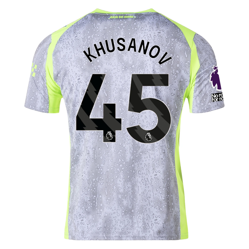 Manchester City Khusanov 2025-2026 UCL Third Jersey – Authentic Shirt