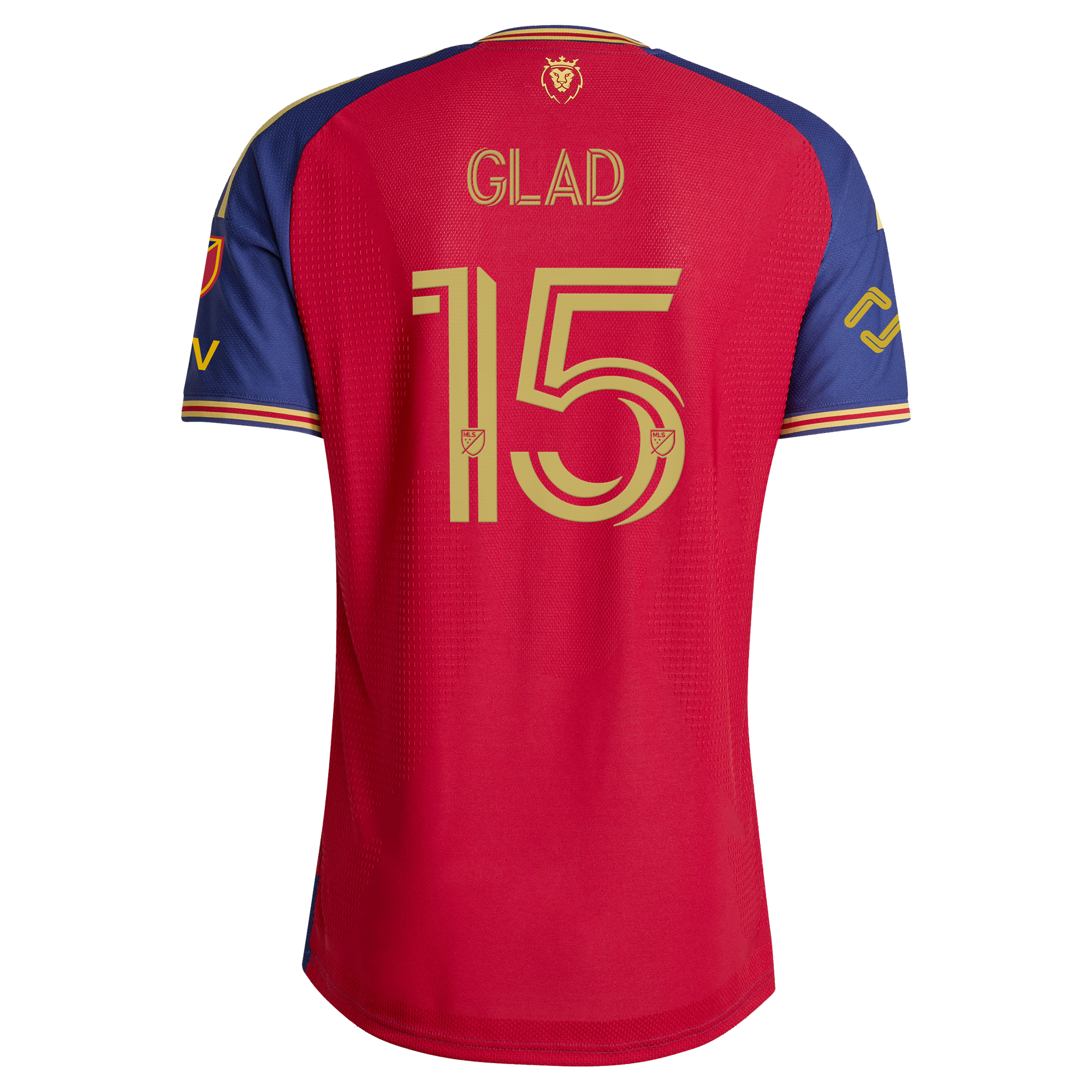 [SJH] Justen Glad Real Salt Lake 2026 The Switchback On-Field Authentic Patch Jersey - Red