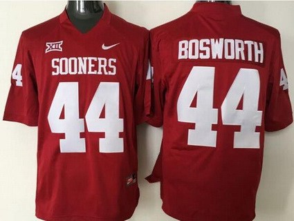 Men's OU Sooners #44 Brian Bosworth Red 2024 away jersey alternate