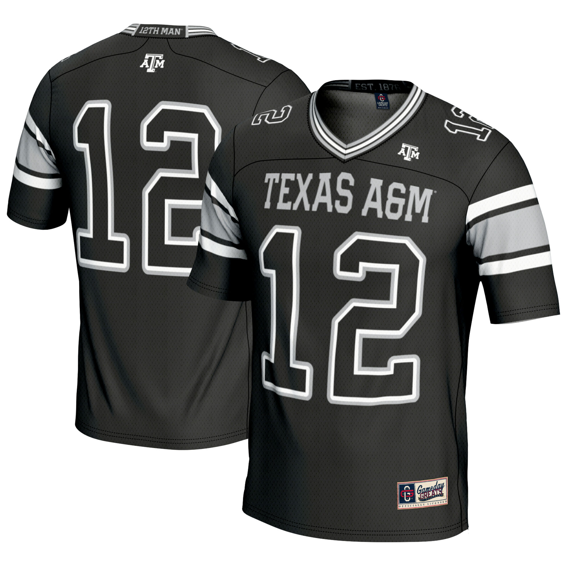 [DDG] Texas A&M Aggies GameDay Greats Football Lightweight Fashion Jersey - Black
