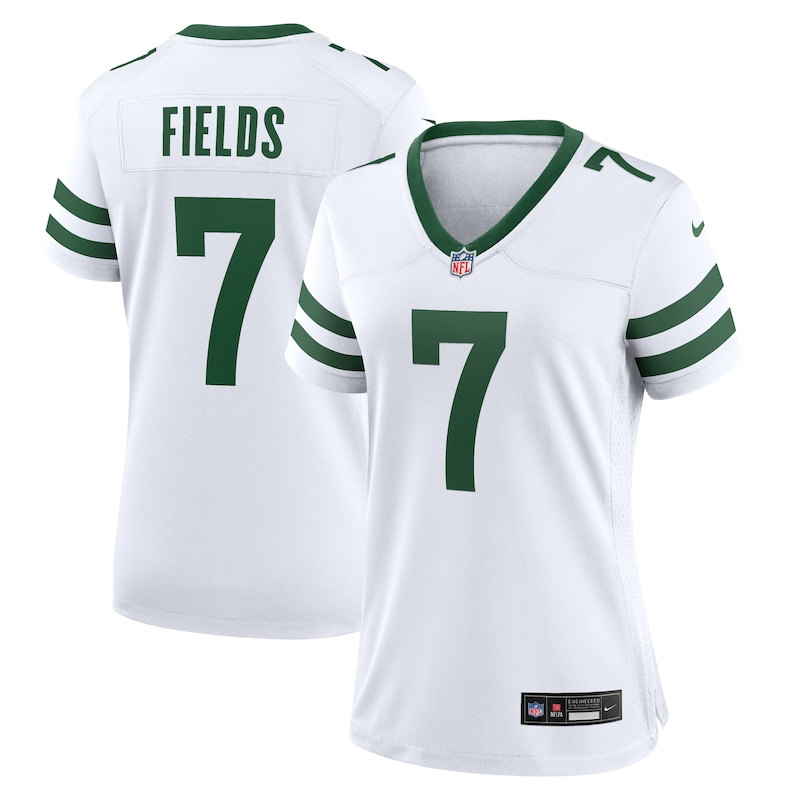 None Justin Fields Team Captain NY Jets Officially Licensed Jersey