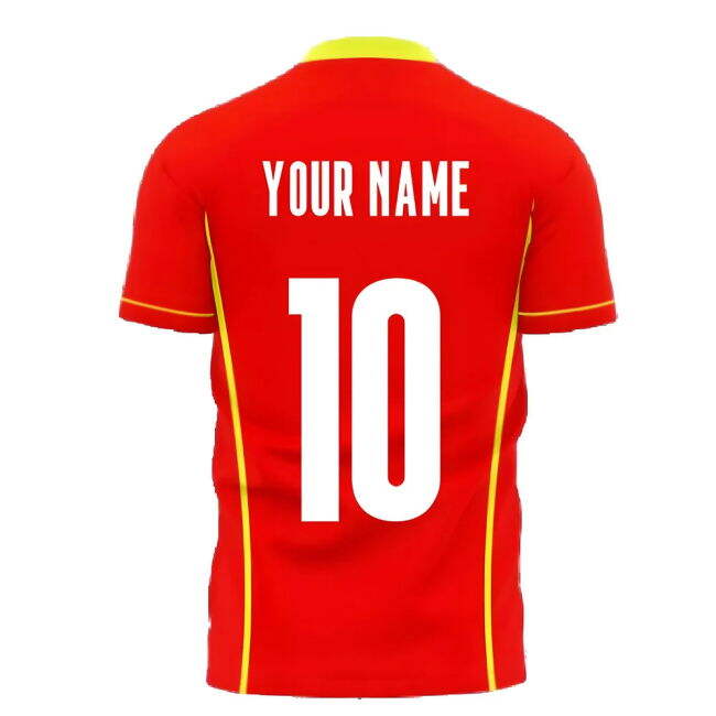 Wholesale North Macedonia 2025-2026 Home Concept Shirt (Libero) (Your Name) Mature