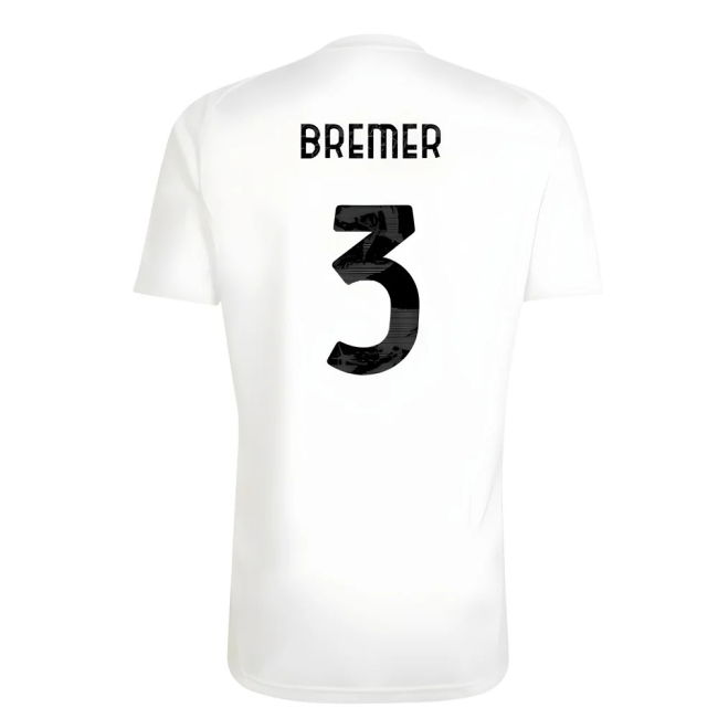 2025-2026 Juventus Training Shirt (White) (Bremer 3)