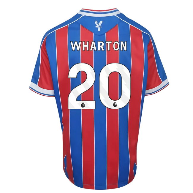 soccer jersey 2025-2026 Crystal Palace Home Shirt (Kids) (Wharton 20)
