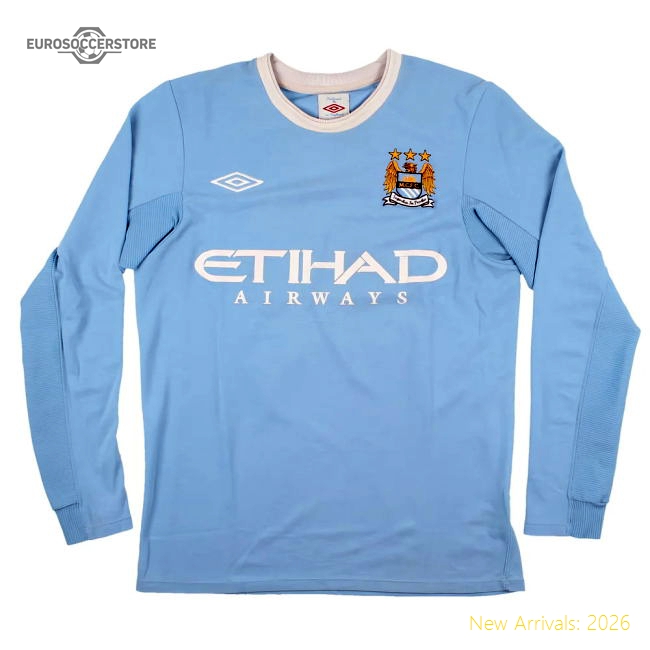 Manchester City 2009-10 Home Fan Version For Adults Good) #32