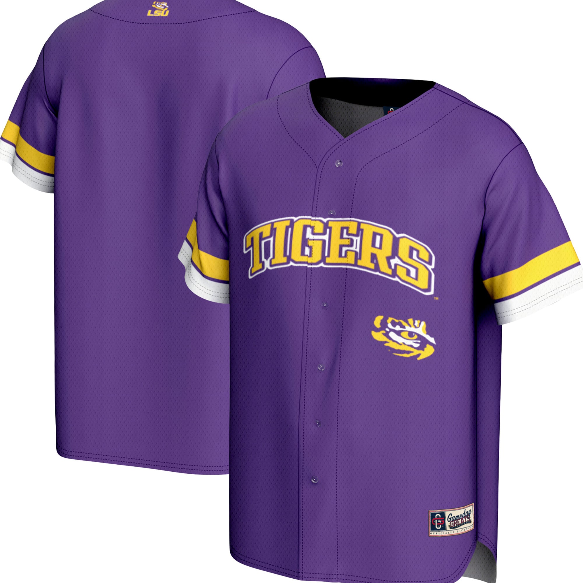 LSU Tigers GameDay Greats Youth Spirit Baseball Jersey - Purple
