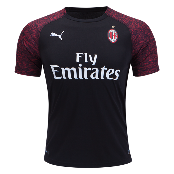 Moisture Wicking AC Milan Third 201819 Soccer Jersey Shirt