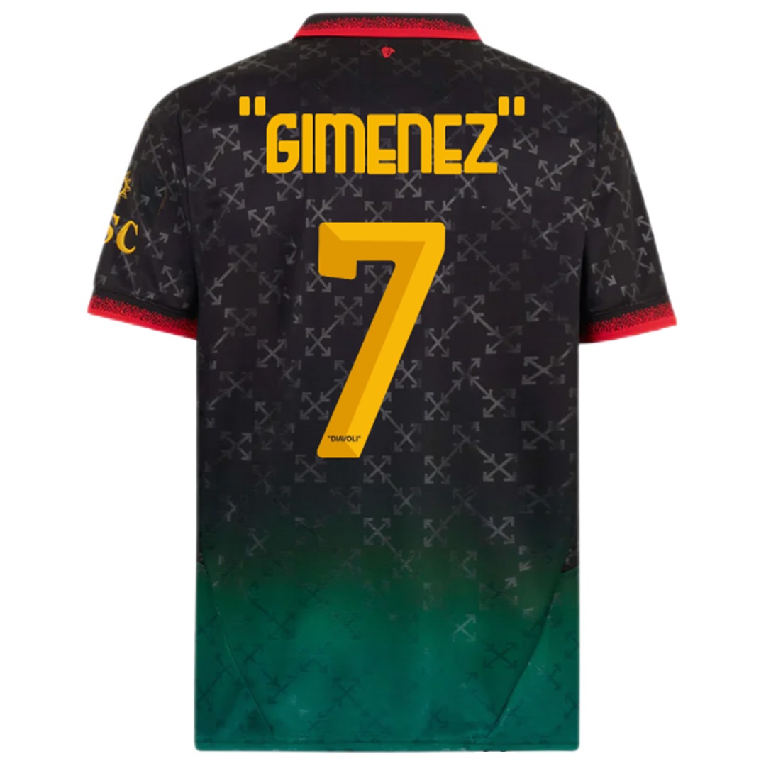 2025 AC Milan X Off-white Shirt GIMENEZ 7 - Official Replica 6551