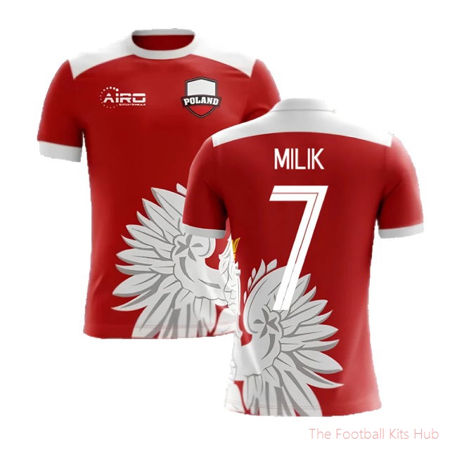 [EFS] 2025/26 Poland Away Football Shirt (Milik 7) - Kids