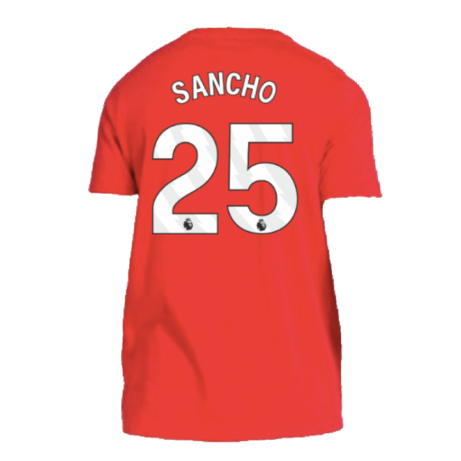 2024-2025 Man Utd Dna Tee (Sancho 25) In Multiple Adult Sizes