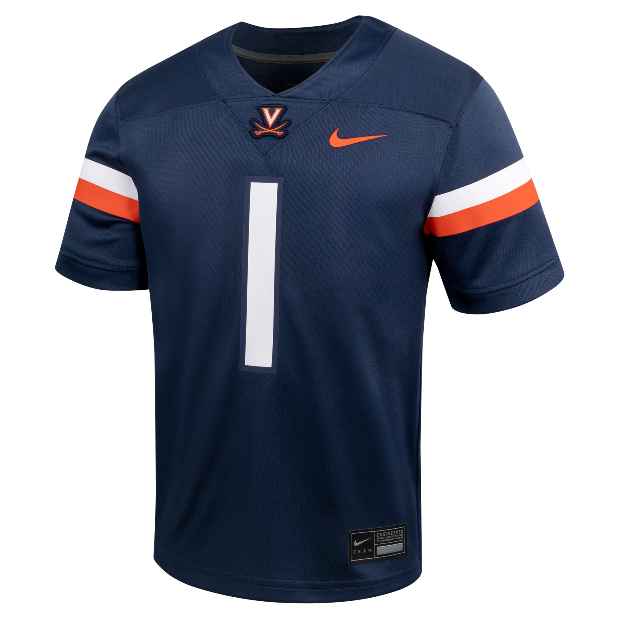 [NJP] Virginia Cavaliers Youth Untouchable Football Jersey - Navy