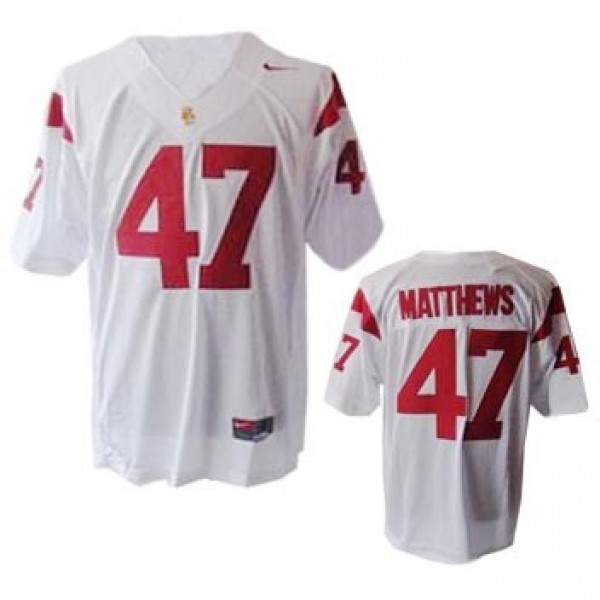 Youth USC Trojans #47 Clay Matthews Premium Jersey - Top-tier