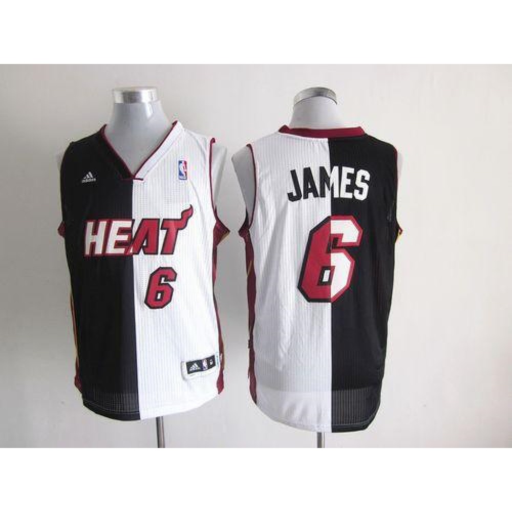 Professional Grade Men's Heat #6 LeBron White Basketball Jersey