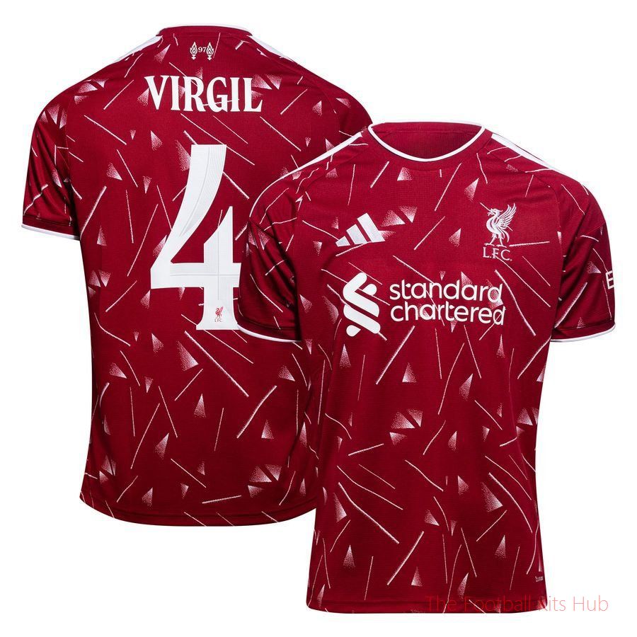 [EFKS] Liverpool Home Shirt 2026/27 Kids Cup Print VIRGIL 4