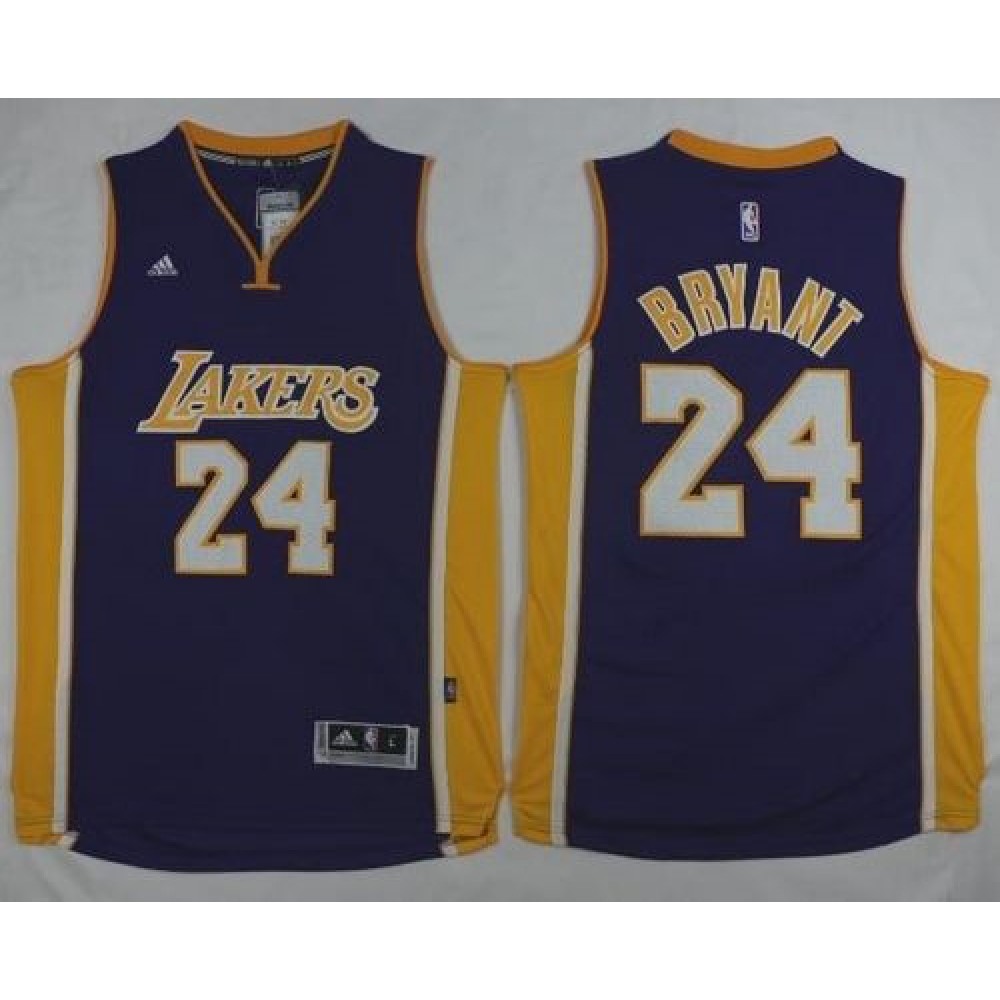 Performance Rare Men's Lakers #24 Kobe Purple Basketball Jersey