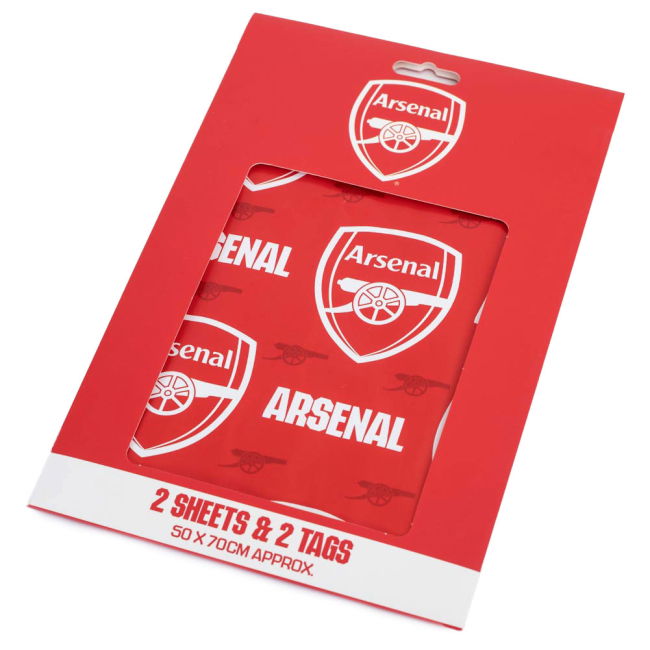 Arsenal FC Text Gift Wrap (Limited Edition)