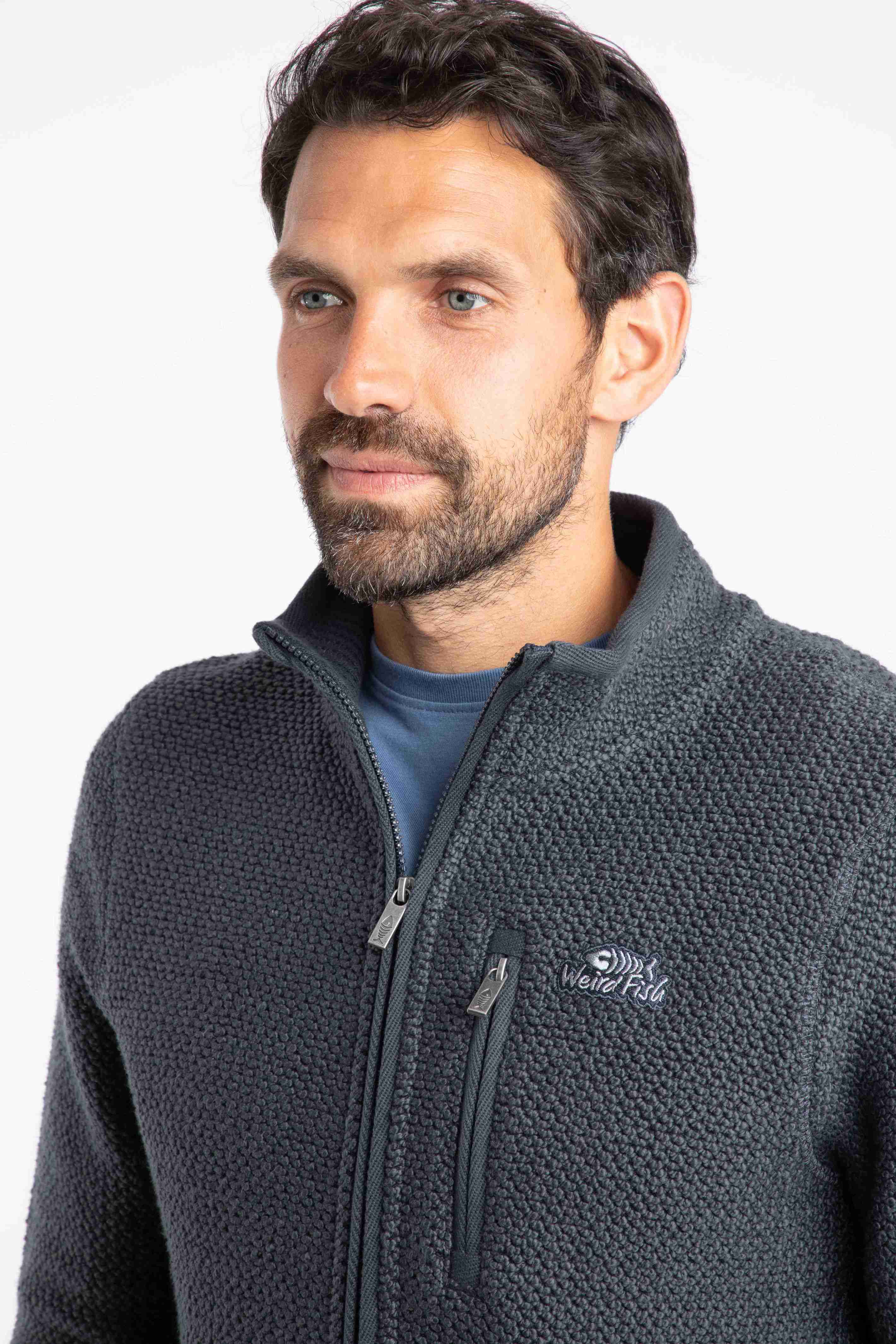 Transom Full Zip Macaroni Sweatshirt Navy