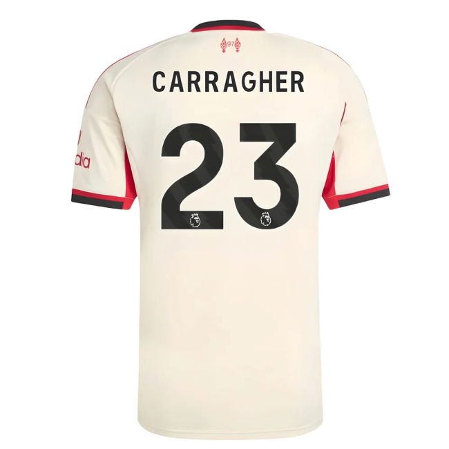 Discounted Liverpool Carragher 23 2025-2026 Liverpool Away Shirt (K...