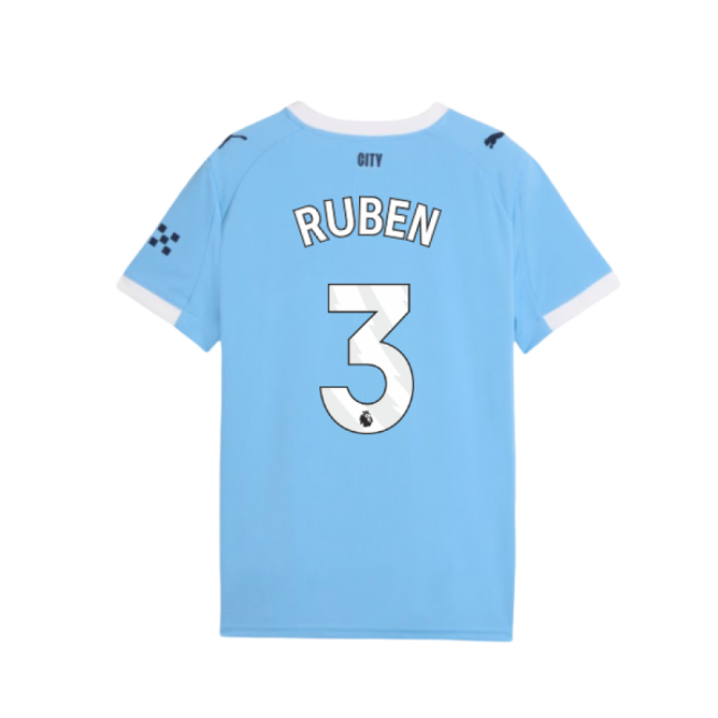 classic 2025-2026 Man City Home Shirt (Kids) (Ruben 3)