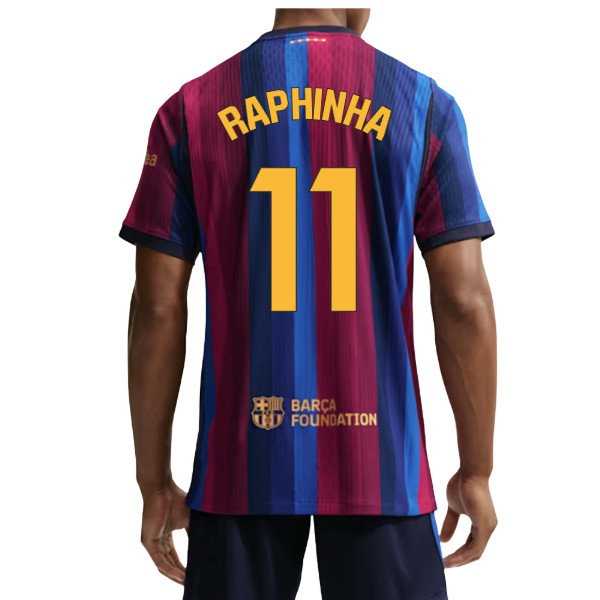 [JED] 2026-2027 Barcelona Authentic Aero-Fit Match Home Shirt (Raphinha 11)