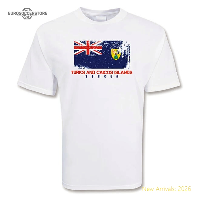 Turks And Caicos Soccer T-shirt - Official Design - Official Design