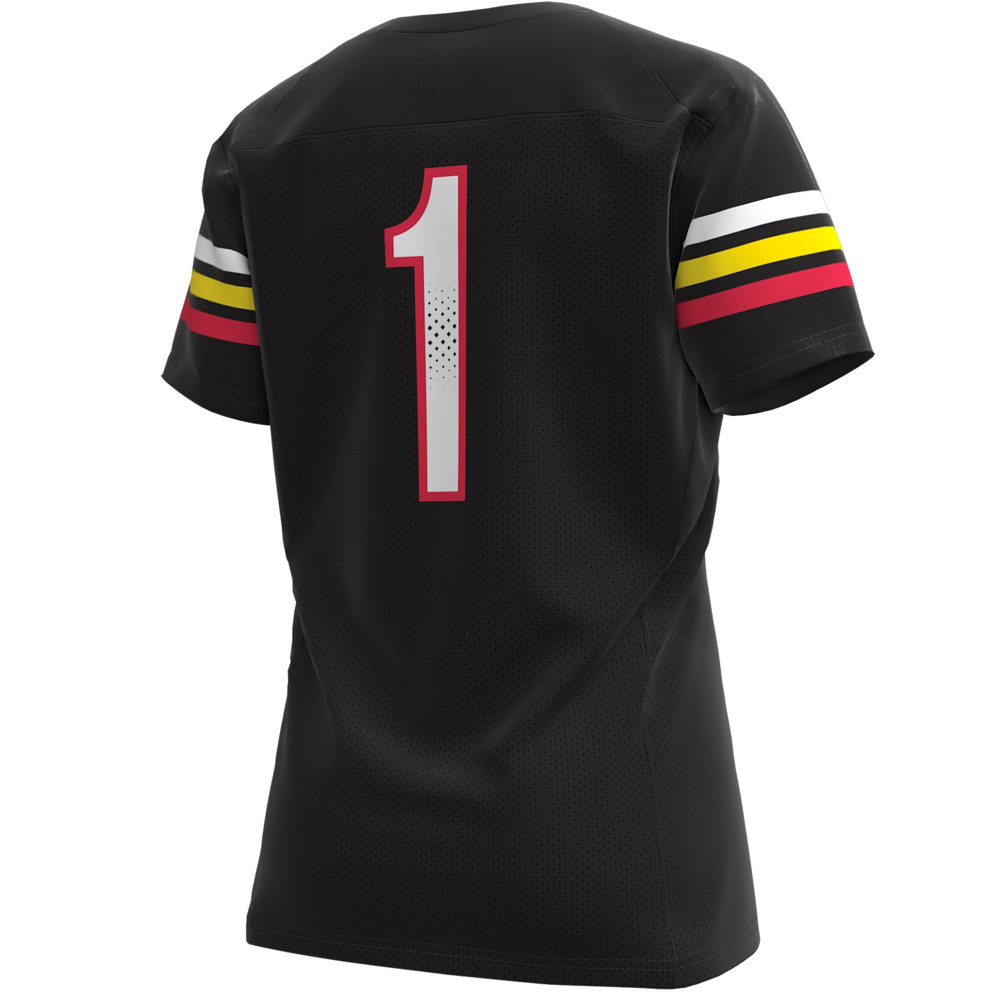 Women's #1 Black Maryland Terrapins Football Jersey