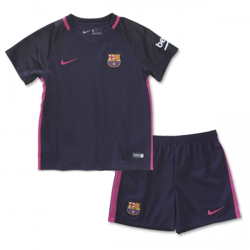 Kids Barcelona 201617 Away Soccer KitsShirtShorts - Official Replica