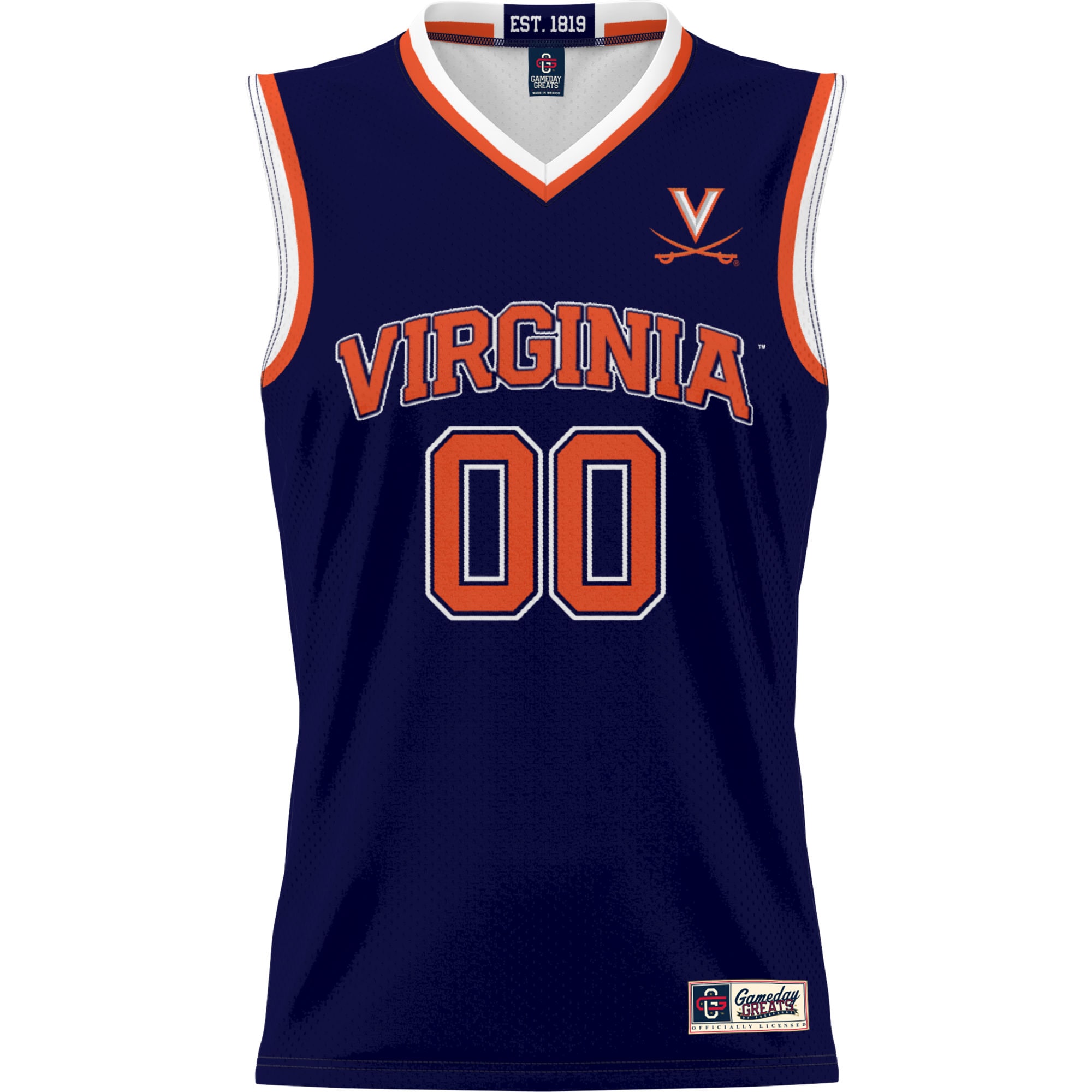 [NJP] Virginia Cavaliers GameDay Greats Youth NIL Pick-A-Player Lightweight Men's Basketball Jersey - Navy