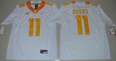 replica Men's None Joshua Dobbs #11 White 2024 Football Jersey