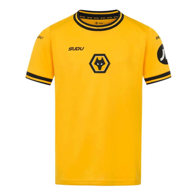 Stylish 2024-2025 Wolves Home Shirt (Kids) (Strand Larsen 9) for Tr...