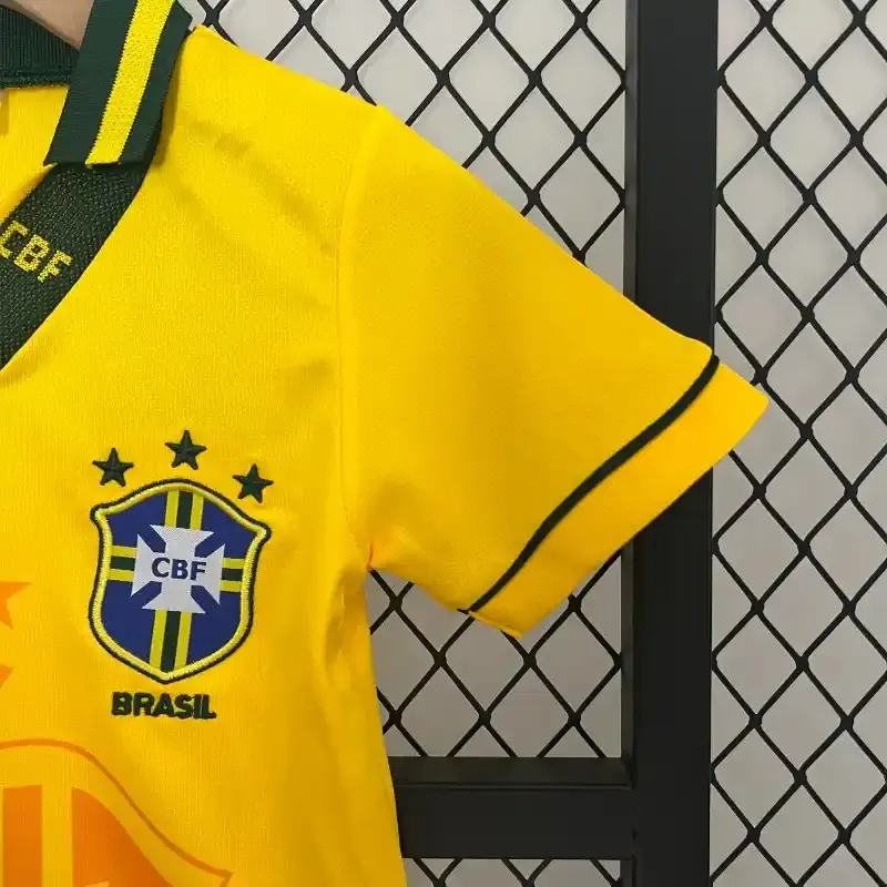Cheap 1993-1994 Kids Brazil Jersey retro kit