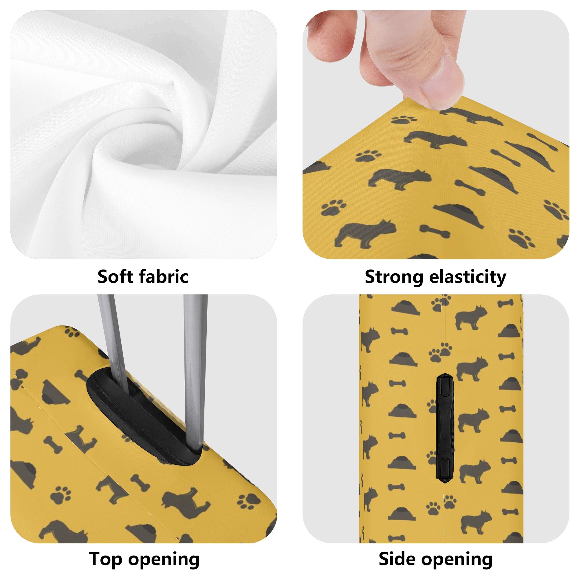 Lifestyle-Driven Lulu - Luggage Cover for French Bulldog Lovers Stylish