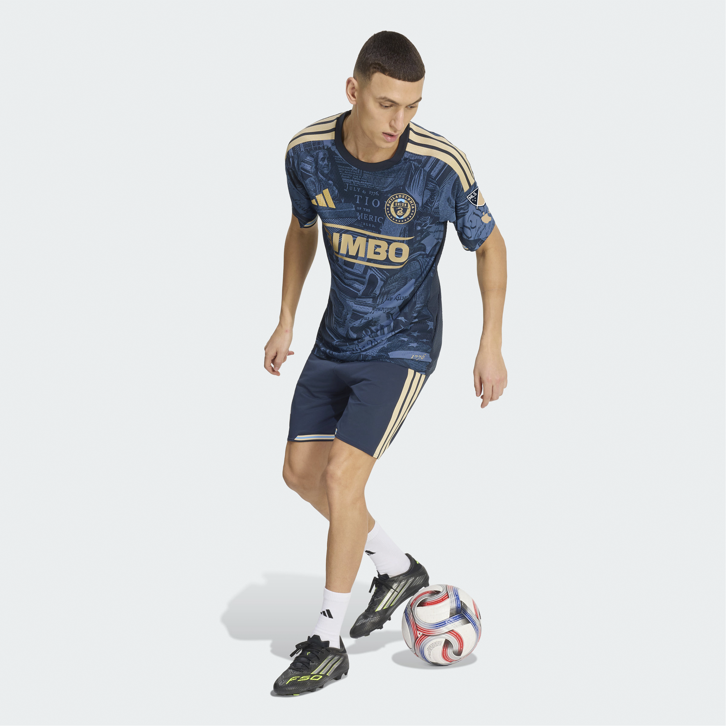 [LK] Philadelphia Union 2026 1776 Kit On-Field Authentic Patch Jersey - Navy