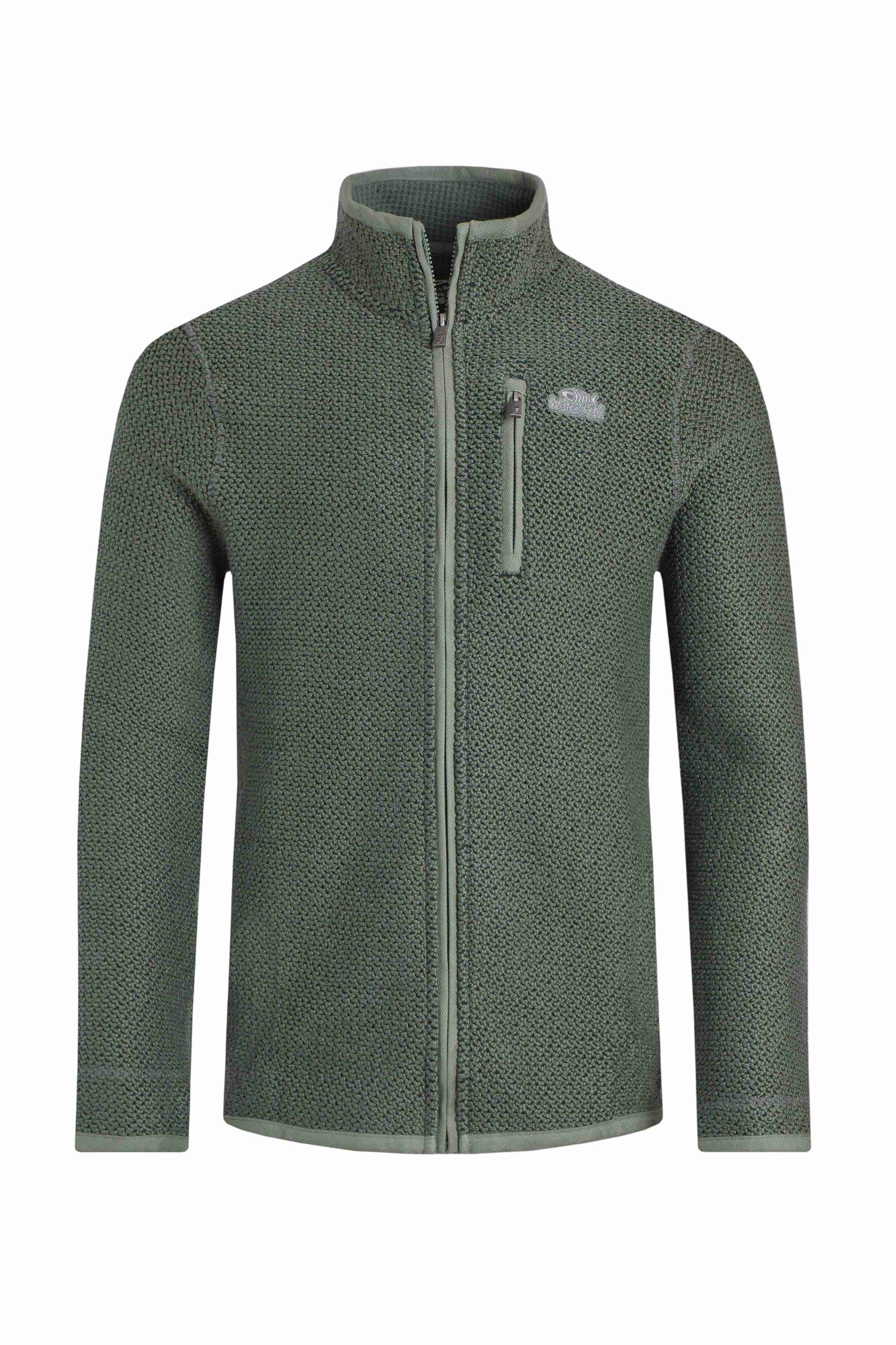 Transom Full Zip Macaroni Sweatshirt Army Green