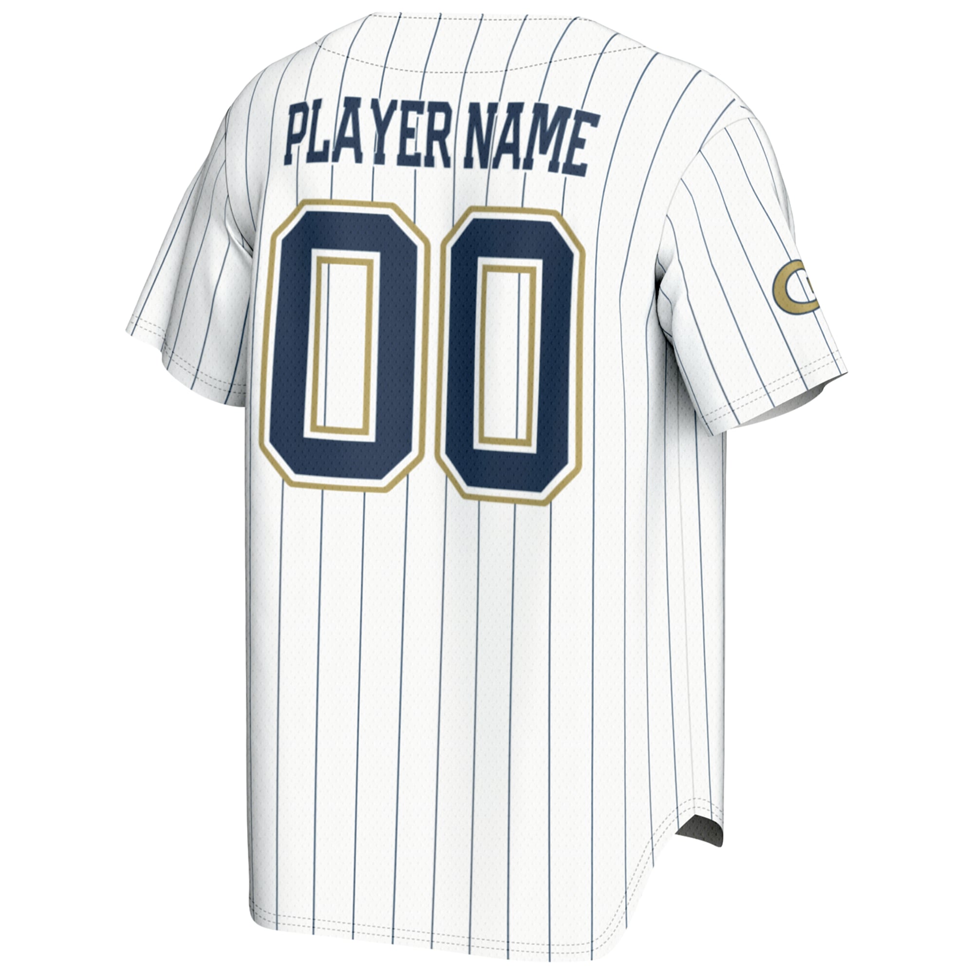 Georgia Tech Yellow Jackets GameDay Greats Youth NIL Pick-A-Player Lightweight Baseball Jersey - White