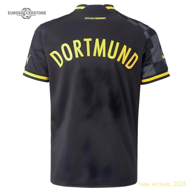 Authentic 2022-2023 Borussia Dortmund Away Shirt (Kids)