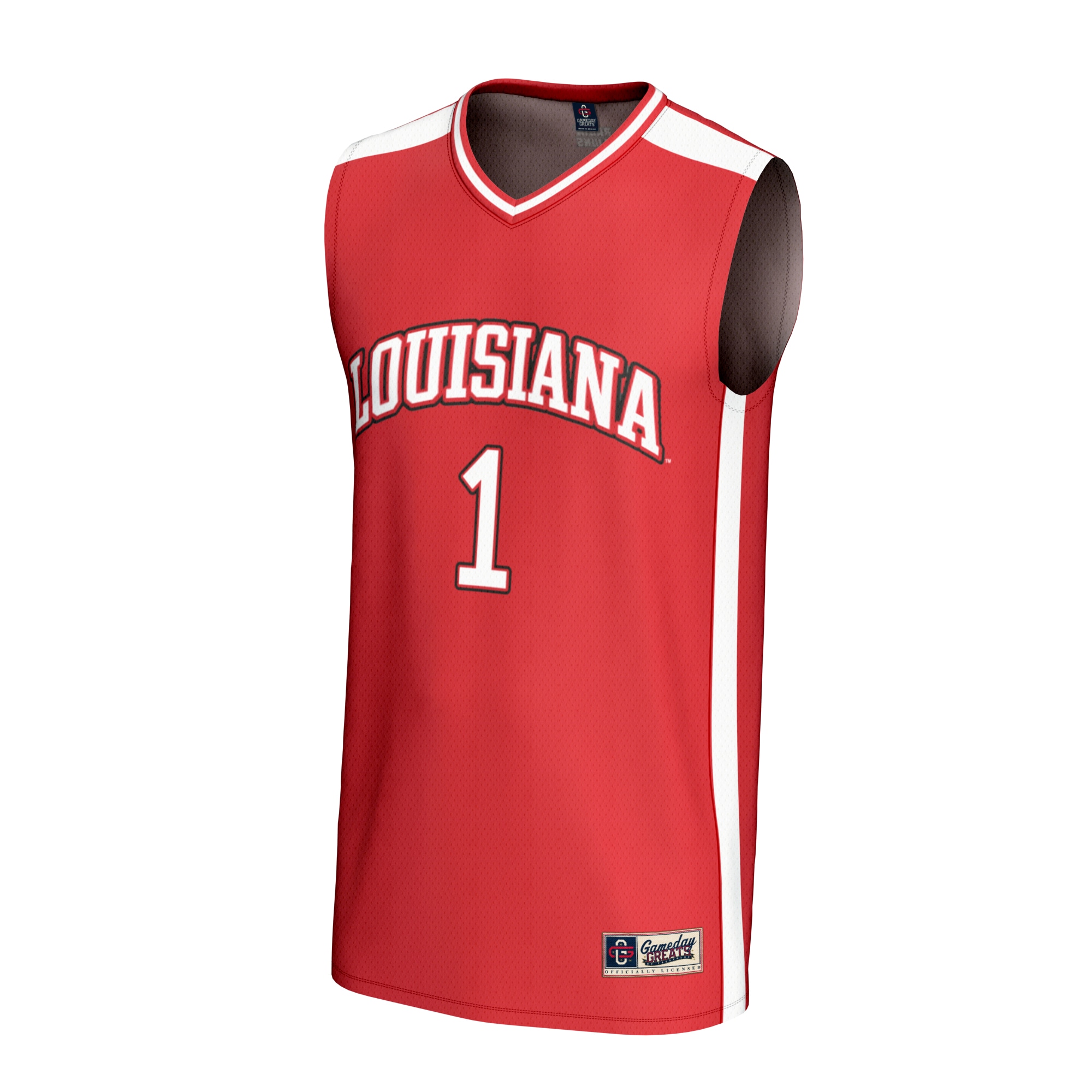 [DDG] Louisiana Ragin' Cajuns GameDay Greats Unisex Lightweight Collegiate Basketball Fashion Jersey - Cardinal