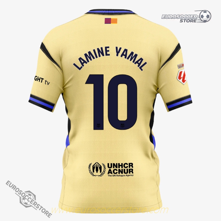 LAMINE YAMAL's Number 10 Away Jersey for Barcelona in the 25-26 Season