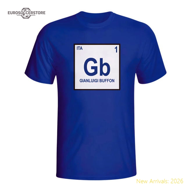 Gianlugi Buffon Italy Periodic Table T-shirt (blue) - Kids