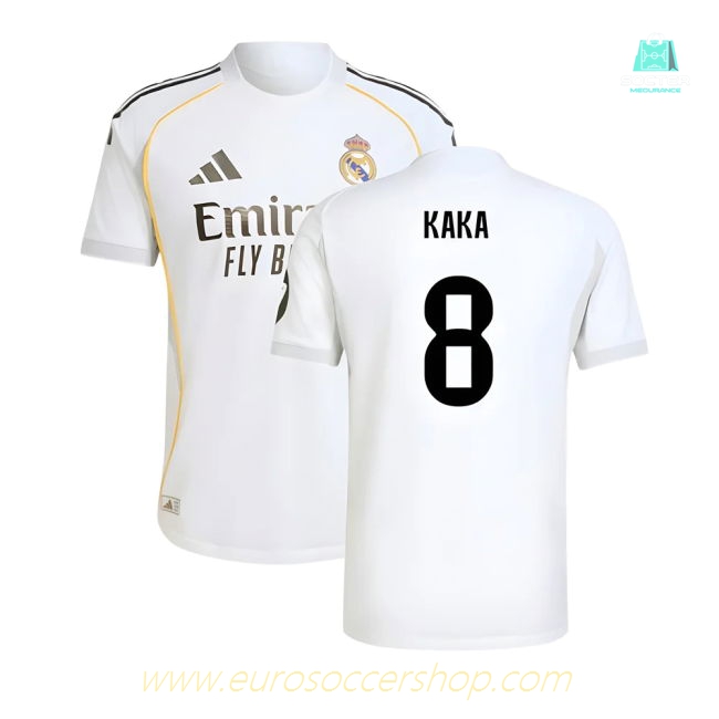 2025-2026 Real Madrid Authentic Home Shirt (Kaka 8)