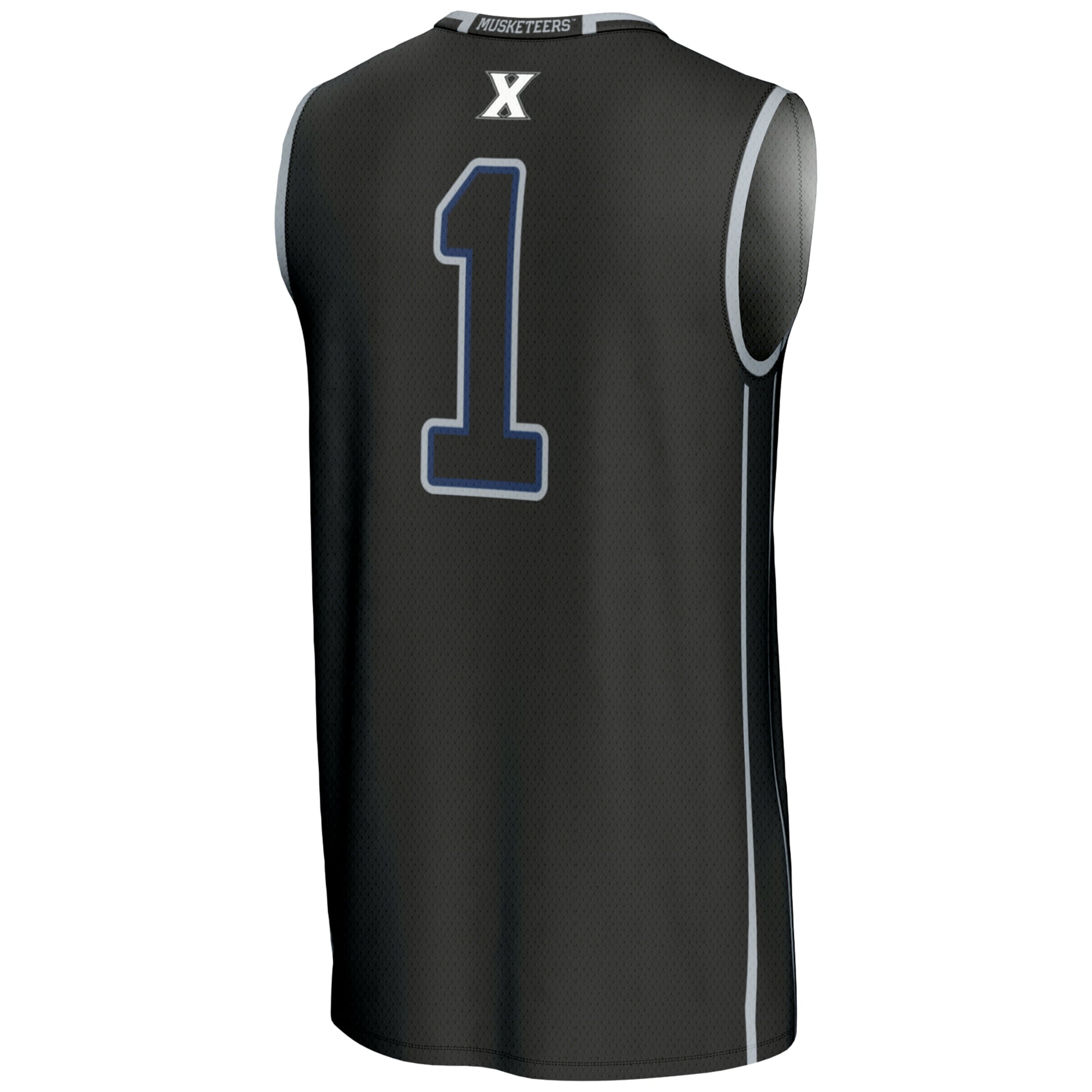 #1 Xavier Musketeers GameDay Greats Youth Lightweight Basketball Jersey - Black