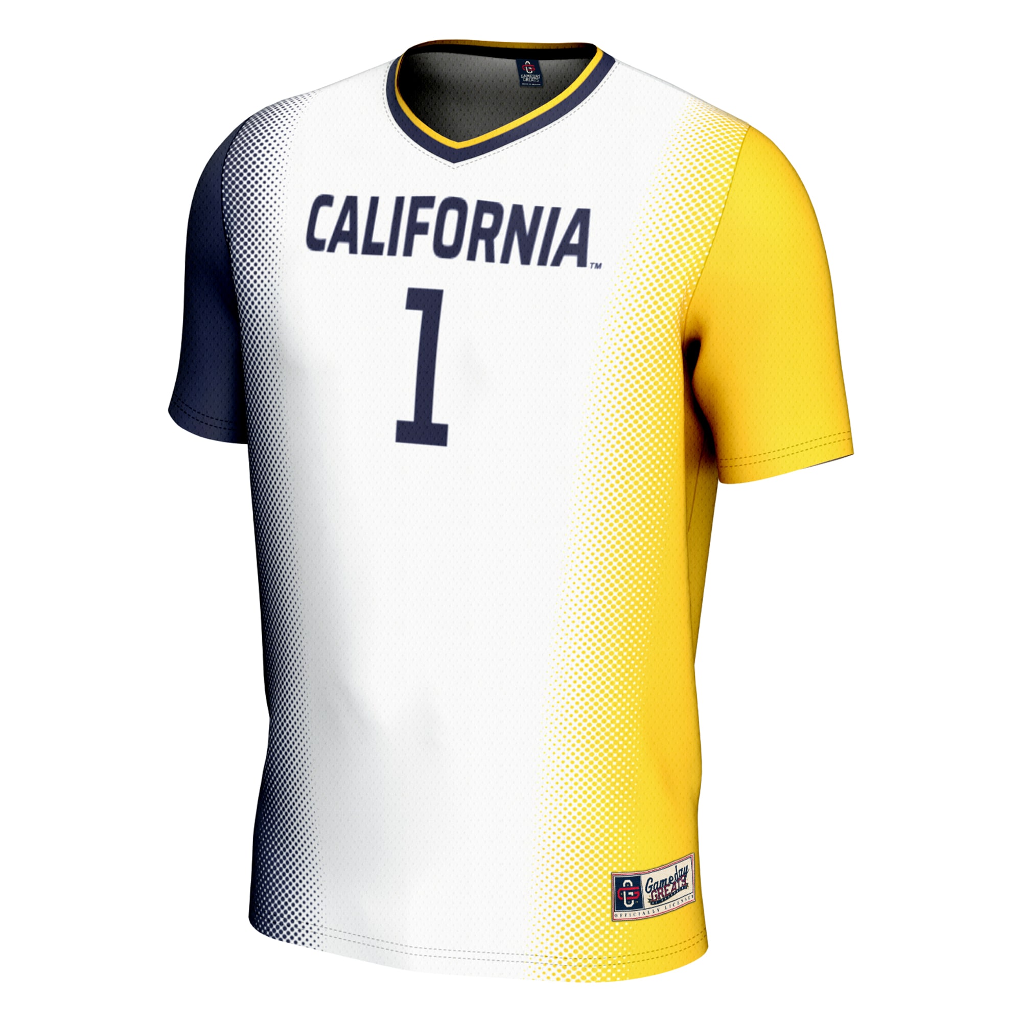 [LK] Cal Bears GameDay Greats Unisex Lightweight Women's Soccer Jersey - White
