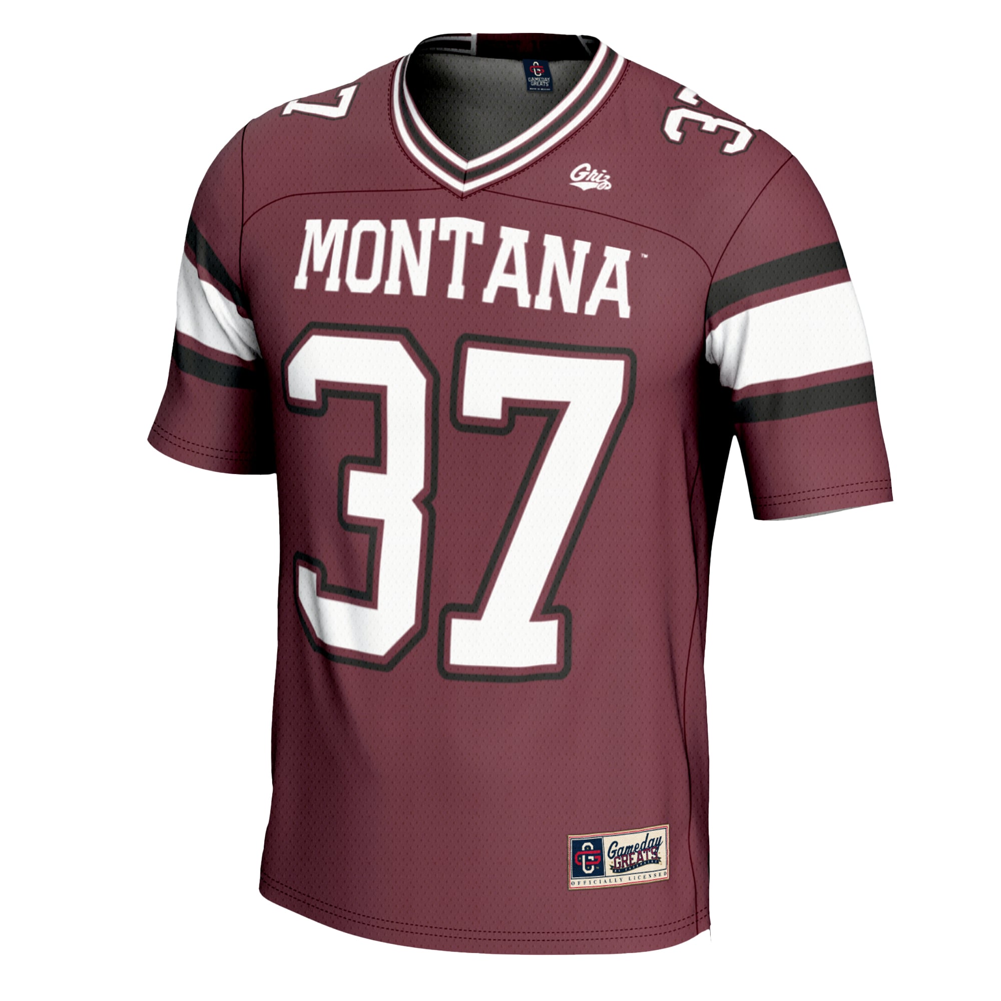 #37 Montana Grizzlies GameDay Greats Youth Football Jersey - C Maroon